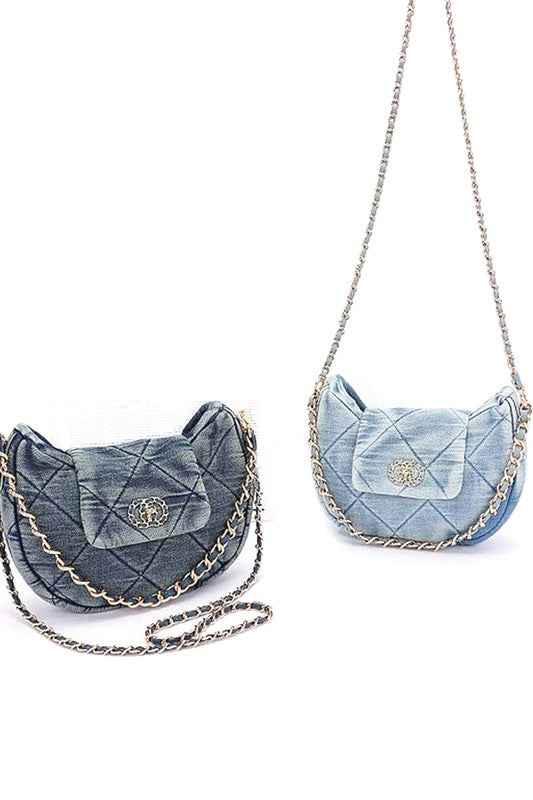 Quilted Denim Fashion Shoulder Bag