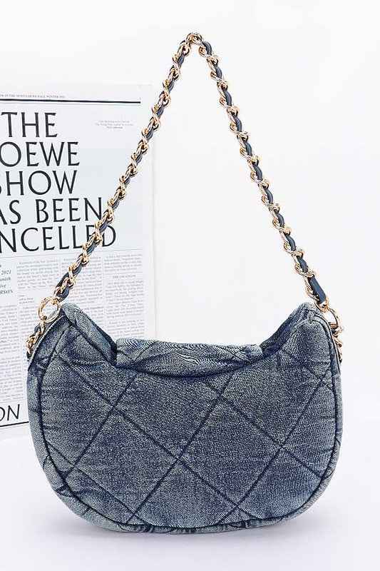 Quilted Denim Fashion Shoulder Bag