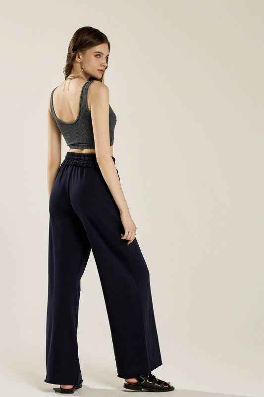 Keyhole neckline Washed ribbed Stretch Bralette