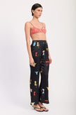 Bikini Bay Printed Satin Wide Leg Pants - Pikemla