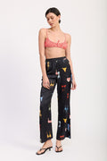 Bikini Bay Printed Satin Wide Leg Pants - Pikemla