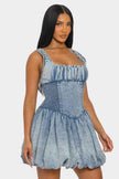 Bubble Belle Denim Mini Dress