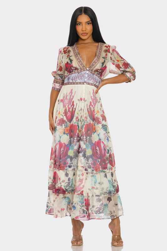 Floral Enchantment Maxi Dress