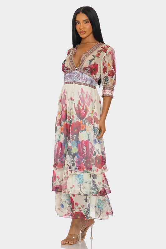 Floral Enchantment Maxi Dress