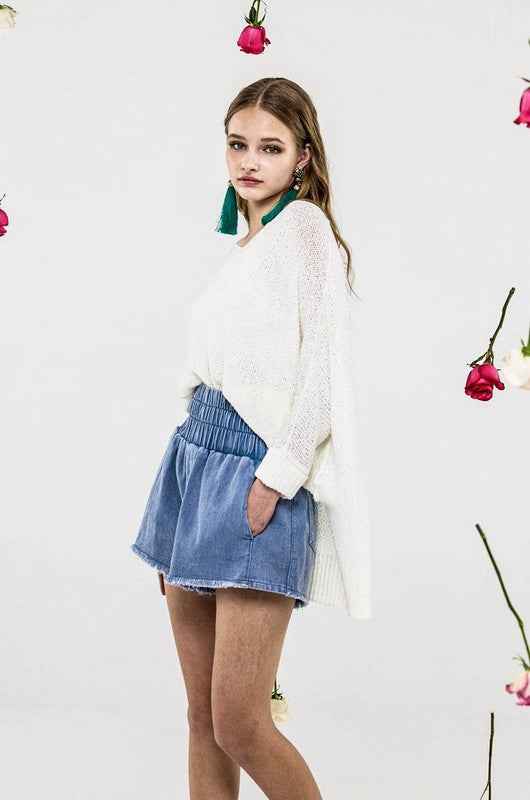 Oversized High Low Loose Lightweight Sweater