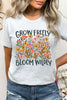 Grow Freely Flowers Graphic Tee - Pikemla