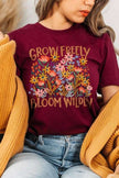 Grow Freely Flowers Graphic Tee - Pikemla