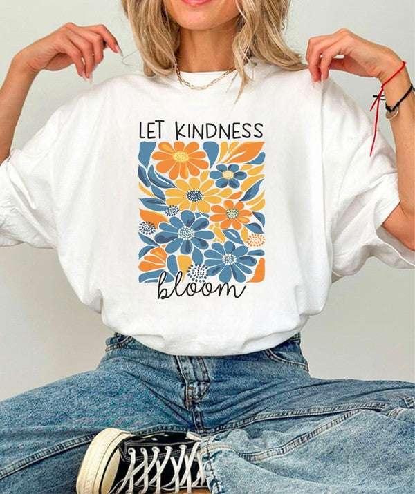 Let Kindness Bloom Graphic Tee - Pikemla