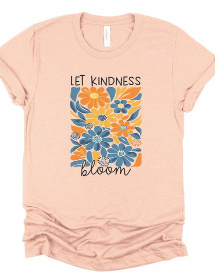 Let Kindness Bloom Graphic Tee - Pikemla