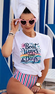 Boat Waves and Lake Days Graphic Tee - Pikemla