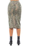 Forest Camo Cargo Skirt - Pikemla