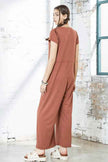 Plus Comfort Button-up front closure Jumpsuit
