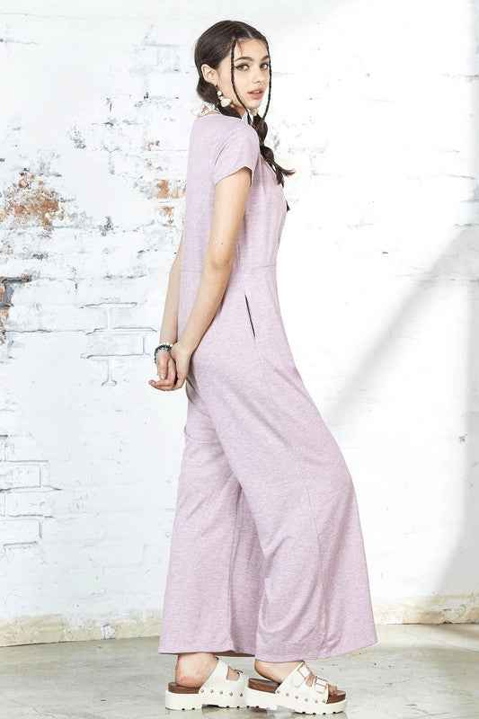 Plus Comfort Button-up front closure Jumpsuit