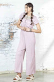 Plus Comfort Button-up front closure Jumpsuit