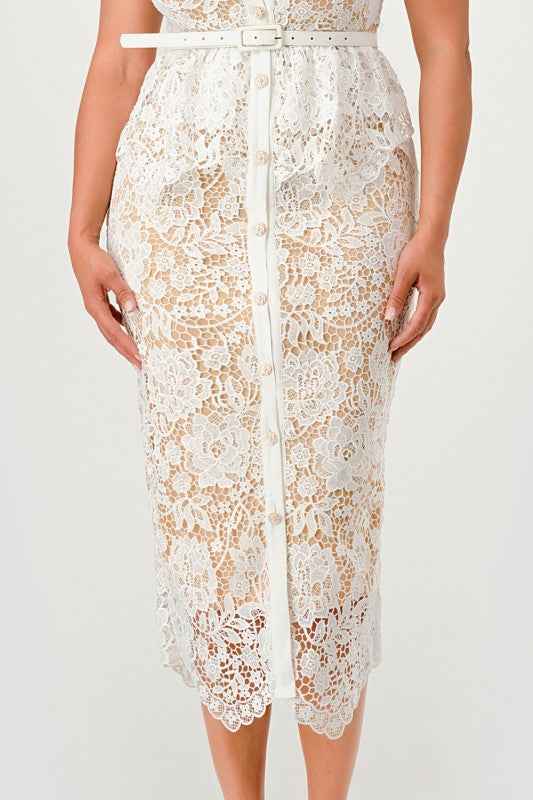 Vintage Lace Charm Dress