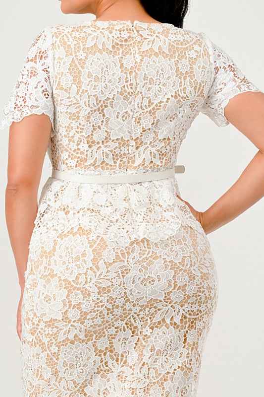 Vintage Lace Charm Dress