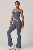 The Stamina Tank Top Flared Leggings 2-Piece Set