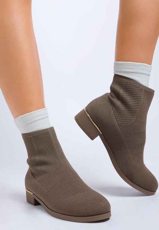 Rosamund Knitted Sock Boots
