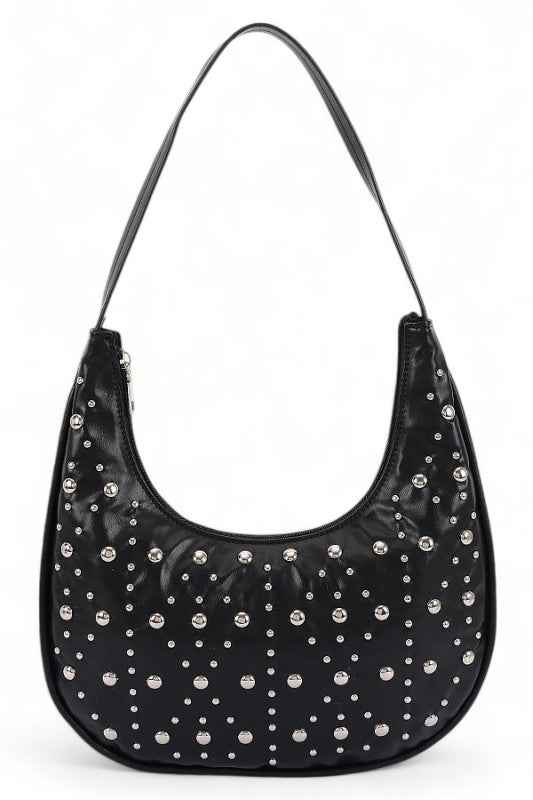 Metal Studded Y2K Shoulder Bag