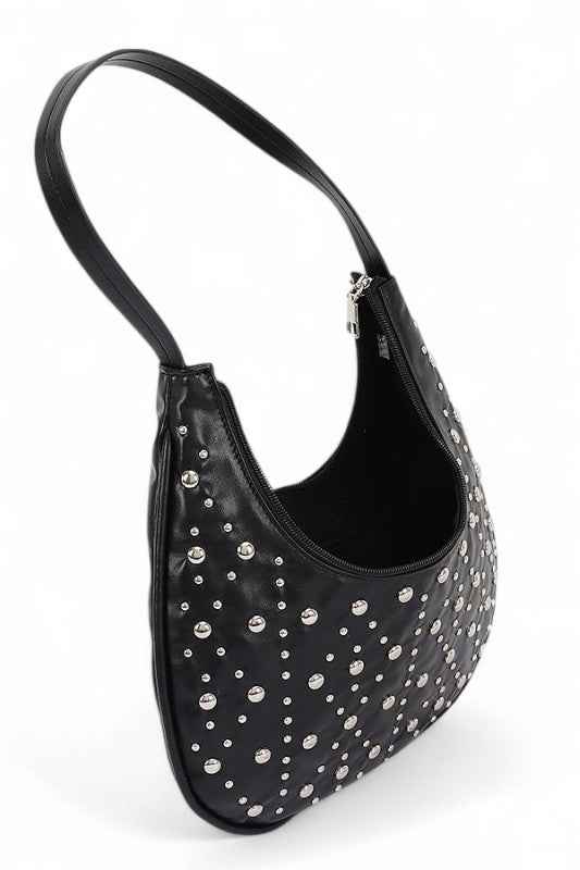 Metal Studded Y2K Shoulder Bag