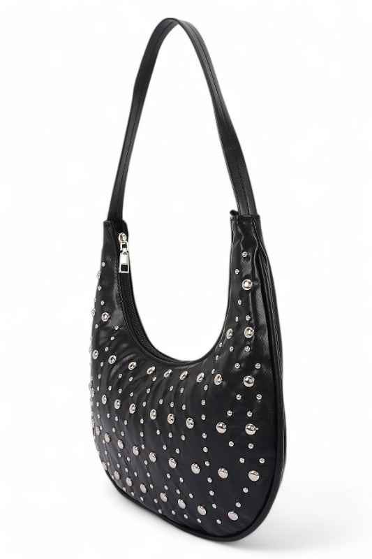 Metal Studded Y2K Shoulder Bag