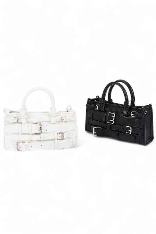 Strapy Buckle Top Handle Y2K Crossbody Bag
