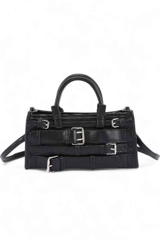Strapy Buckle Top Handle Y2K Crossbody Bag