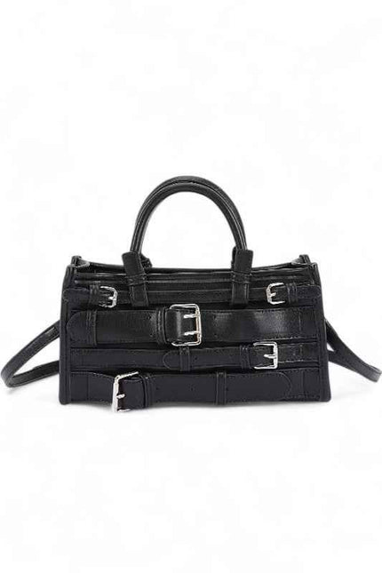 Strapy Buckle Top Handle Y2K Crossbody Bag