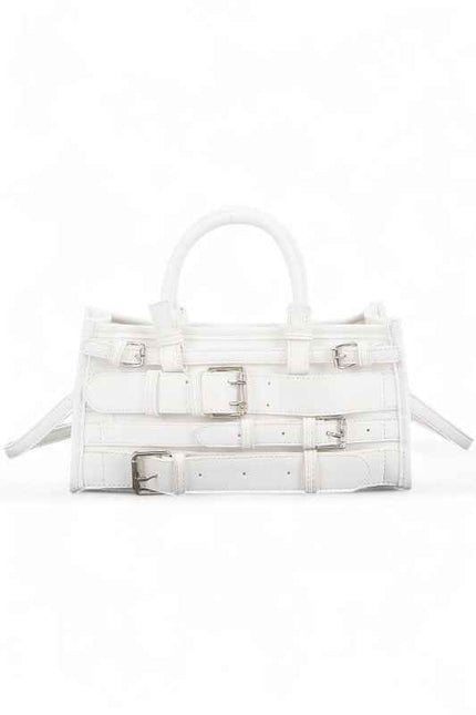 Strapy Buckle Top Handle Y2K Crossbody Bag