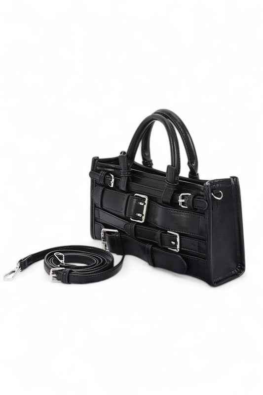 Strapy Buckle Top Handle Y2K Crossbody Bag