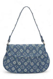 LA Jacquard Denim Fashion Shoulder Bag