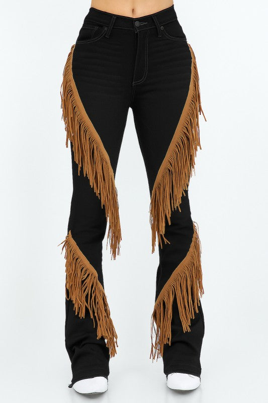 Western Fringe Boot Cut - Pikemla