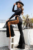 Fringe Bell Bottom Jean
