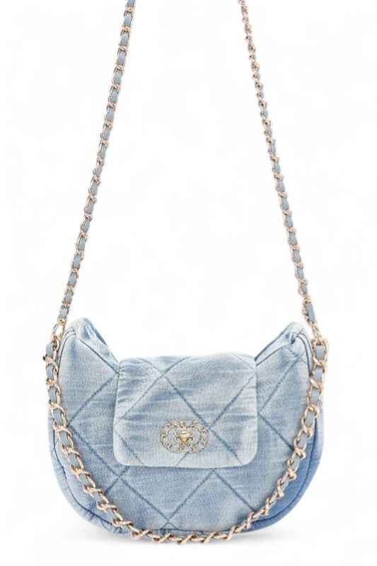 Quilted Denim Fashion Shoulder Bag