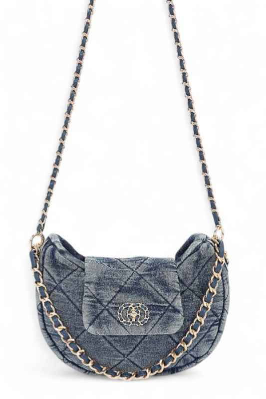 Quilted Denim Fashion Shoulder Bag