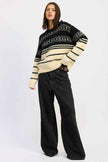 FAIR SLE STRIPED OVERSIZE SWEATER