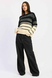 FAIR SLE STRIPED OVERSIZE SWEATER