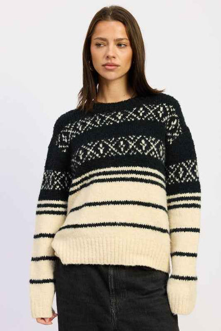 FAIR SLE STRIPED OVERSIZE SWEATER