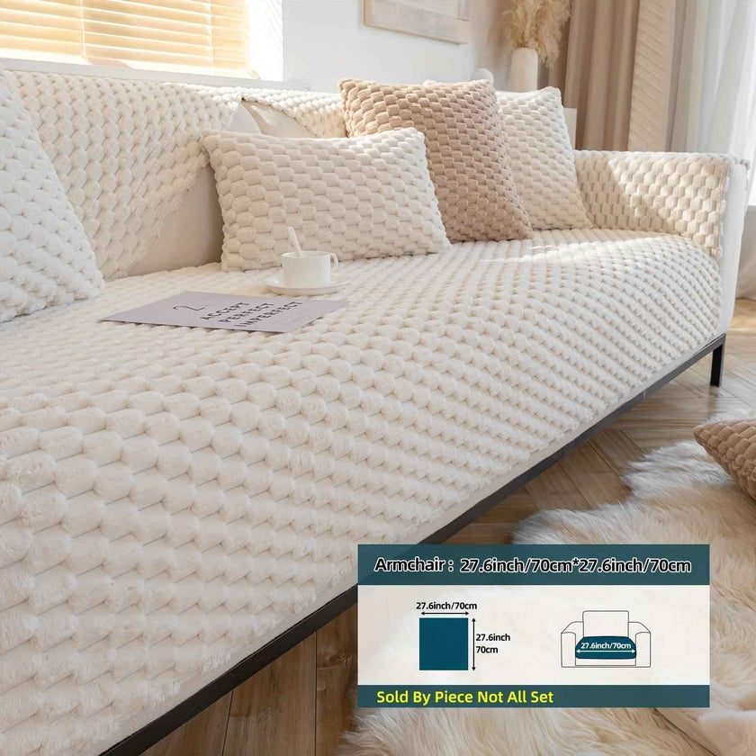 Plush Nordic Sofa Slipcover