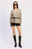WRAPPED CARDIGAN WITH BELT