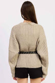 WRAPPED CARDIGAN WITH BELT