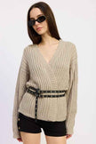 WRAPPED CARDIGAN WITH BELT
