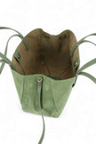 Faux Suede Multi Strap Tote Bag