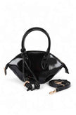 Patent Leather Top Handle Small Clutch