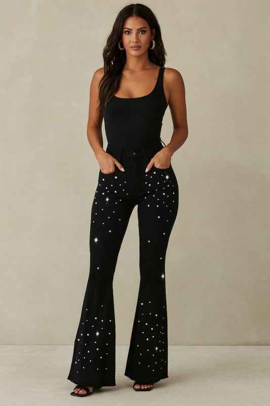 Starlit Glam Bell Bottom Jeans