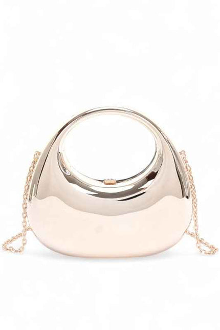 Polished Molded Top Handle Clutch