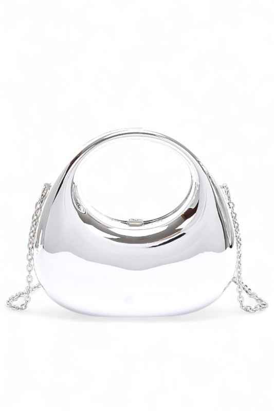 Polished Molded Top Handle Clutch