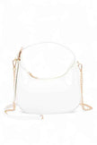 Patent Faux Leather Top Handle Swing Bag