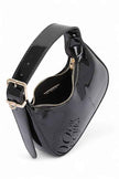 Patent Faux Leather Top Handle Swing Bag