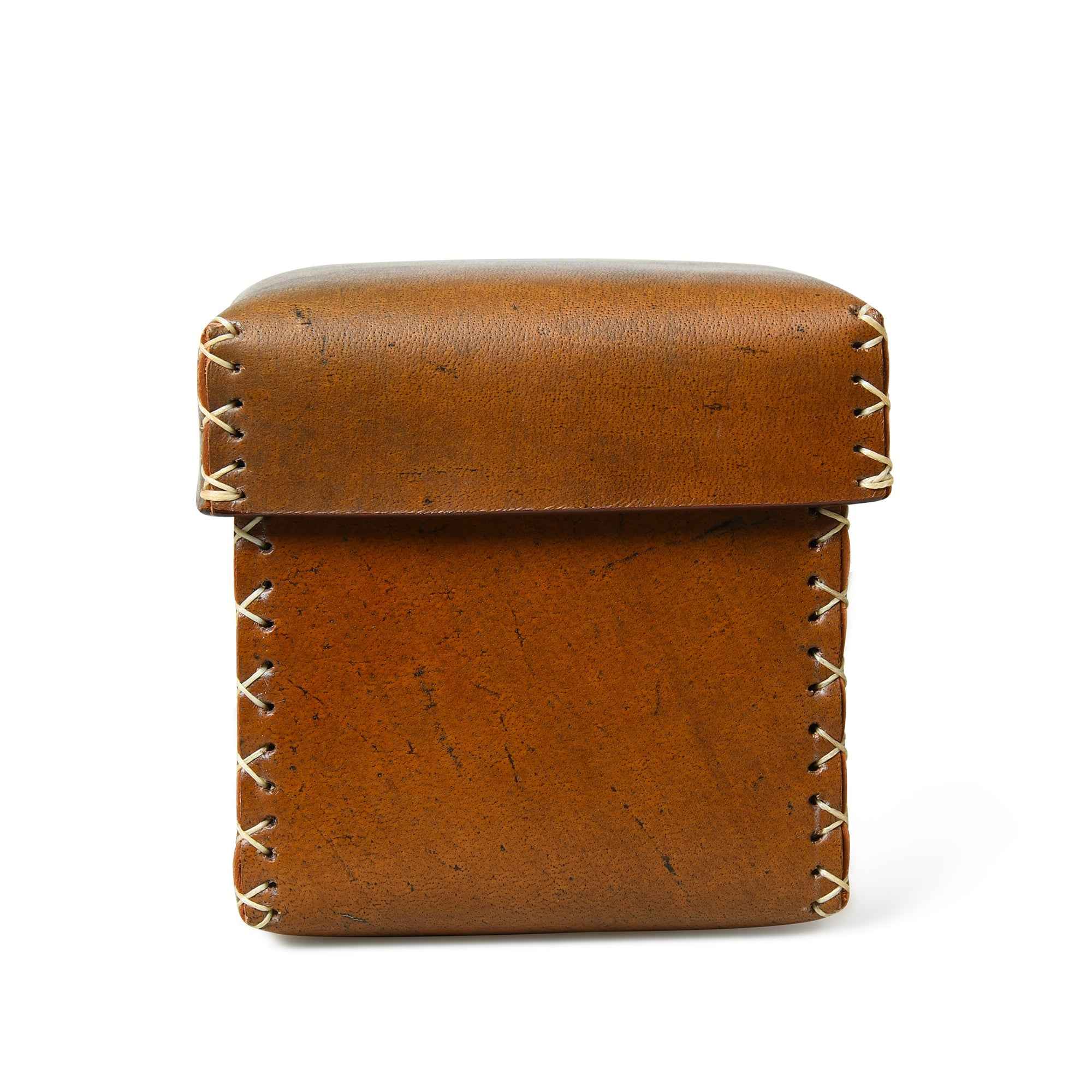 Multi Utility Leather Storage Box